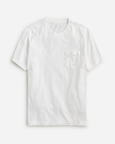 J.Crew: Broken-in Short-sleeve Pocket T-shirt For Men Madewell Style, Linen Tee, Pocket Leggings, Pocket Tshirt, T Shirt For Men, Don't Let, Short Tops, Mens Suits