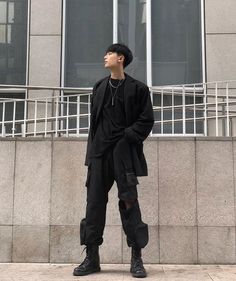 Male Techwear, Cyberpunk Outfit Male, Japanese Street Fashion Men, Cyberpunk Outfit