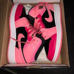 Brand New Air Jordan 1s Pinksicle Size 5y Fits Women’s 6.5. Only Reason I’m Selling Is Cus I Like To Size Up To Wear Really Thick Socks With Them , Otherwise They Fit Perfect. Shoe Is Deadstock And Will Not Be Released Again. Perfect For Back To School Or Everyday Wear. Send Offers Or Dm Offers Jordan Outfits Womens, Mid Jordan 1, Jordan 1 Mids, Pink Jordans, Air Jordan 1s, Jordan Outfits, Jordan 1s, Shoes Air, Fits Women