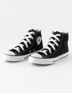 Size 13
CONVERSE Chuck Taylor All Star High Top Kids Shoes - BLK/WHT | Tillys Converse Boots, Flannel Sweatshirt, Girls Shoes Sneakers, Top Kids, Kids Converse, Girls Shoes Kids, Silver Shoes, Converse Chuck Taylor All Star, Converse All Star