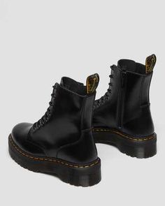 Jadon | Platform Boots | Dr. Martens Official | Dr. Martens Official Jadon Smooth Leather Platform Boots, Jadon Platform Boots, Mens Beach Shirts, Jadon Boots, Dr Martens Jadon, Black Polish, Goodyear Welt, Dr. Martens Boots, Platform Boots