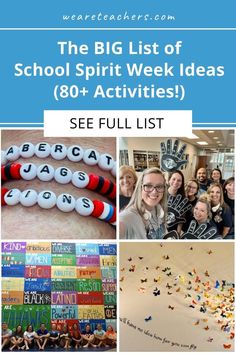 the big list of school spirit week ideas and activities see full list