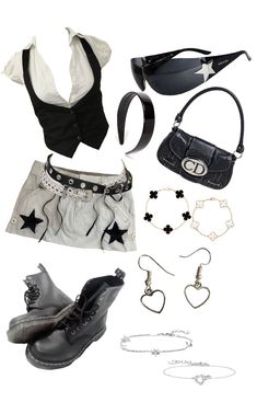 Clothes And Accessories, 2000s Fashion, Stage Outfits, Kpop Outfits, Lookbook Outfits, Retro Outfits