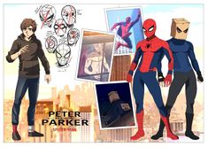 spider - man and peter parker from the animated series