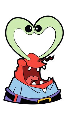 a cartoon character with an open mouth and tongue sticking out from inside his shirt,