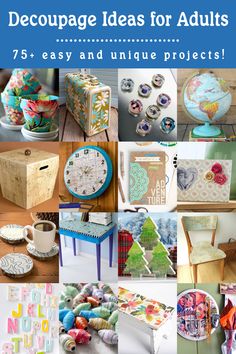 there are many different crafts and decorations on this page