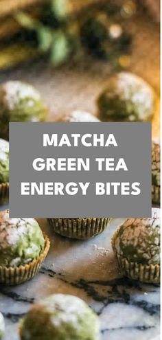 A photo of a  Matcha Green Tea Energy Bites a Healthy Dessert Recipes