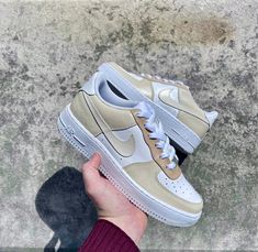 AIR FORCE 1➖NUDE COLOR N'hésitez pas à nous envoyer vos demandes de création !⁠⁠ #af1 #nike #af1custom #rouencity #atelierdartiste #shoes #customshoes #custom #nude #color #labellesneaker #eshop #paintingoftheday #picoftheday #sneaker #design #color Nike Air Force 1s, Sneaker Design, Nike Shoe, Air Force Sneakers, Nude Color, Design Color