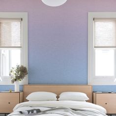 Aura Ombre Peel & Stick Wallpaper Mural Peel and Stick Wallpaper RoomMates Purple Roommates Decor, Peel And Stick Mural, Roommate Decor, Purple Aura, Color Transition, Room Wall Colors, Peel And Stick Wall Mural