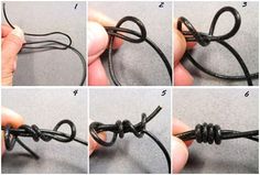 how to tie a knot with an electrical wire and then tying it together, step by step