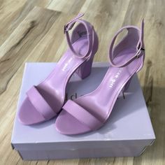 Madden Girl Brand New Heels. Summer Purple Rhinestone Heels, Elegant Purple 4-inch Heels, Fitted Purple Heels With 4-inch Heel, Purple Ankle Strap Heels With 4-inch Heel, Purple Synthetic Heels With 4-inch Heel, Heels Short, New Heels, Madden Girl Shoes, Purple Heels