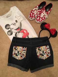 Women's Disney Shorts by PixiePantsBoutique on Etsy Outfits For Disneyland, Disney Outfits Girls, Personalized Tshirt, Cute Disney Outfits, Disney Shorts, Blue Outfits, Disney World Outfits, Disneyland Outfits