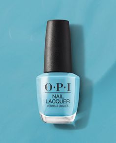 OPI Can't Find My Czechbook Blue Nail Polish Aqua Nail Polish, Opi Nail Polish Colors, Nail Therapy, Kiara Sky Gel Polish, Alpaca My Bags, Nail Base Coat, Aqua Nails, Opi Nail Colors, Top Coat Nail Polish