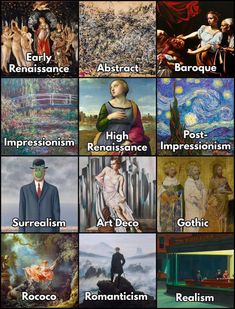 many different types of art and their meanings