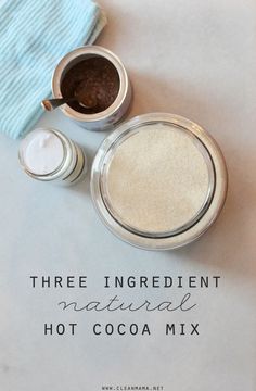 there are three ingredients for the hot cocoa mix