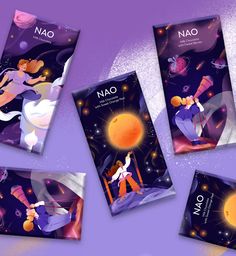 Nao Chocolate Packaging Fruit Juice Brands, Chocolate Packaging Design, Illustration Projects, Space Illustration, Chocolate Brands, Lets Talk, Instagram Branding, Types Of Packaging