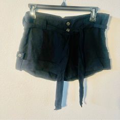 Inseam 3 Inches Rise 8 Inches Measurements Aporoximate Tie Belt Button Up Closure Nwt Excellent Condition Offers Welcome Bundle And Save Velour Shorts, Juicy Couture Black, Terry Shorts, Blue Denim Shorts, Lounge Shorts, Mini Shorts, Floral Shorts, Grey Shorts, Short Rompers