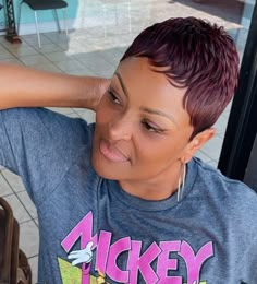 TheRealHairbyDonetta on Instagram: "ShortAddictz baby🤟🏾 ____________________________ #softglam #supershortpixie #newinstall #quickweave #pixiecut #simplebutbeautiful #flawlessfinish #lowkeyandlovely #shortaddictz #pixiewithapurpose #atlhair #atlhairstylist #btc #slayingonaregular #bookurlook #linkinbio DEPOSIT REQUIRED BEFORE BOOKING" Wednesday Hair, Bald Style, Bald Hairstyles, Bald Hairstyles For Women, Black Haircuts, Super Short Pixie, Short Haircuts For Black Women, Contour Face