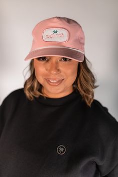 Add a touch of stylish flair to your wardrobe with The Blush Rope Hat. Designed for everyone, this unisex pink hat resonates perfectly with women looking for a blend of fashion and function. Made from 100% polyester, it offers water resistance and durability for all your adventures. The unstructured design, classic rope detail, and adjustable snap-back closure ensure a comfortable and customizable fit. Featuring a charming patch on the front, this hat is ideal for adding a pop of color to any ou Pink Hat, Snap Backs, Stylish Women, Water Resistant, Blush, Shop Now, Color Pop, Wardrobe, Hats