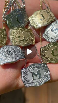 Belt Buckle Necklace, Cowboy Buckle, Buckle Necklace, Southern Outfits, Western Boho, Western Outfits, Initial Necklace, Belt Buckles, Aesthetic Clothes