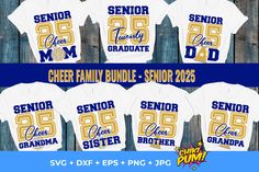 the family bundle for senior and senior year shirts