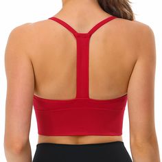 PRICES MAY VARY. 🇺🇸【PREMIUM FABRIC】: This cute sports bra is made of premium fabric which is smooth, elastic, lightweight and breathable, contain 90% Nylon and 10% Spandex. These sports bras for women high support are soft, quick-dry and can wick away your sweat (sweat won’t show after a long workout) to keep you cool and comfortable persistently when you are exercising. Also the fabric will not shrink or fade after washes. 🇺🇸【STYLISH DESIGN】: Stylish open back design makes this sports bra b Long Workout, Bra Workout, Cute Sports Bra, Athleisure Brands, Green Bras, Workout Tops For Women, Lounge Lingerie, Padded Sports Bra, The Shining