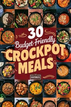 Try these 30 budget-friendly crockpot recipes that bring comfort and flavor without breaking the bank! #CrockpotDinners #BudgetFriendly Family Meal Crockpot, Canned Crockpot Meals, Meals In The Crockpot, Cheap Dinner Crockpot, Budget Friendly Healthy Crockpot Meals, Cheap Crockpot Meals For Large Families, Budget Friendly Crockpot Meals Families, Cheap Easy Crock Pot Meals, Cheapest Crockpot Meals