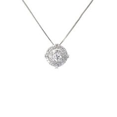 The Pre-Owned Kay 10k White Gold 1/2ct Round Diamond Halo Pendant is a pre-owned luxury circular halo pendant. Round Diamond Halo, Wanderlust And Co, Kay Jewelers, Diamond Gift, Halo Pendant, Fine Rings, Fine Earrings, Diamond Halo, Halo Diamond