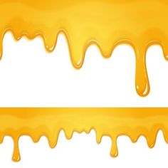 yellow liquid flowing down the side of each other