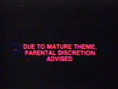 a neon sign that reads due to nature theme parental disrectionion advised