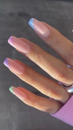 French Pastel, Brown Acrylic Nails, Lilac Nails, Easter Nail Designs, Spring Acrylic Nails, Nails Now, Glitter Gel Nails, Minimal Nails, Nail Jewelry