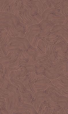 an abstract pattern with wavy lines in red and brown colors, on a dark background