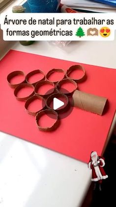 an image of a craft made out of toilet paper and rolled up with scissors on top