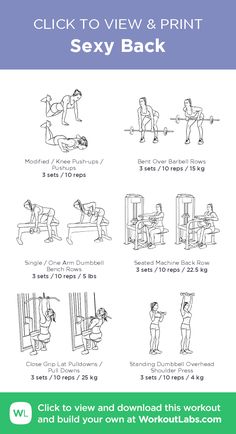 an exercise poster with instructions for how to use the back squats and pull ups