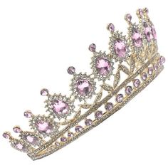 Description This tiara is a delicate and fashionable wedding hair accessory. Good alloy materials, elegant appearance, delicate design. This tiara crown is easy to match different hairstyles to make you more attractive in the crowd. The luster is bright, very suitable for wedding accessories, making you the most beautiful bride. Features - Color: Pink -Material:Zinc Alloy, Rhinestone - Size: 16.00X16.00X6.50cm/6.29X6.29X2.55in -This delicate headband can go with everything of your bridal costume Vintage Bridal Headpiece, Wedding Decor Vintage, Bridal Headpiece Vintage, Hair Accessories Crown, Crystal Bridal Headpiece, Crown For Women, Bride Headband, Accessories Making, Crown Hair