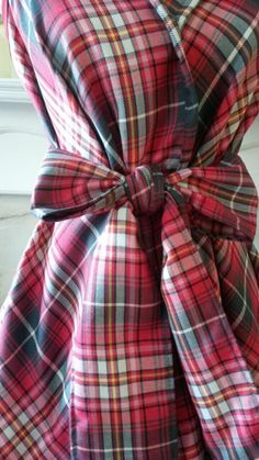 Handmade Raspberry pink and grey tartan dress, wrapped and ruched. The wrap dress does not have any zips, fastenings or tight bits. It simply wraps around your figure, held together with the sash. The bow can be tied at the front, side or back. Tartan Bridesmaid Dress, Pink Tartan, Fab Dress, Raspberry Pink, Tartan Dress, Dress Clothes For Women, Pink Grey, Tartan, Beautiful Dresses