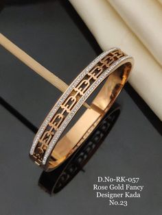 Ladies Kada Gold, Animal Jewelry Design, Rani Har, Kada Design, Gents Kada, Cnc Bangles, Single Bangle, Bangle Collection