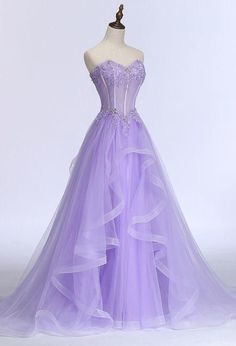 Sweet 16 Purple Dress, Disney Princess Prom Dresses Rapunzel, Rapunzel Prom Dress, Fairy Core Dresses, Prom Dresses Fitted, Disney Princess Prom Dresses, Purple Sweet 16 Dresses, Fairytale Dress Prom, Purple Corset Dress