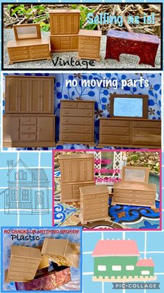 the instructions for making a dollhouse with cardboard boxes and other things to make it look like