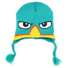 Give Your Best Agent P Impression With This Youth Perry Peruvian Hat. Perry, A Popular Character In The Popular Show Phineas And Ferb, Is Also Lovingly Known As Agent P. This Officially Licensed Peruvian Hat Features Perry's Face In The Front Of The Hat, And Would Be Perfect For Any Real Fan Of The Show! 100% Acrylic Peruvian Hat, Sports Merchandise, Phineas And Ferb, Popular Shows, Kids Accessories, Winter Hats, Color Blue, Fan, Knitting