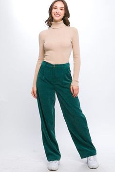 Corduroy Trouser Pants Fabric Contents: 90 POLYESTER 10 NYLON Trouser Design, Pants Fabric, Pants Fit, Fall Clothes, Corduroy Fabric, Fashion Gallery, Style Chic, Daily Look, Corduroy Pants