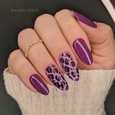 Purple Nails With Leopard Print, Purple And Cheetah Nails, Pink Purple Nail Art, Purple Leopard Print Nails, Pink And Purple Nails Designs, Nail Designs Leopard, Purple Leopard Nails, Pink Leopard Print Nails