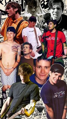 Tom delonge collage (: Emo Guys, Great Bands, Family Reunion