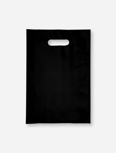 a black shopping bag on a white background