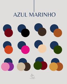 the cover of azul marnho's album, with different colors and shapes