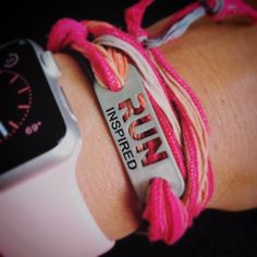 Great Pic of our #RUN INSPIRED silk wrap pink bracelet! Thanks to Kelly for posting a great pic! LOVE the colors! Shop our Spring Sale 15% off w/code: Spring15 - Get Inspired, Stay Inspired. #athleteinspired Pink Run, Great Pic, Stay Inspired