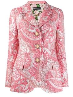 Jacquard Blazer, Designer Blazers, Pink Suit, Womenswear Fashion, Blazer Designs, Dolce E Gabbana, Going Out Outfits, Luxury Vintage, Dolce & Gabbana