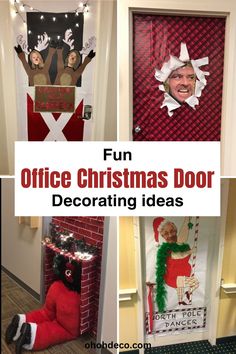 office christmas door decorating ideas for the holidays and holiday decorations are easy to make