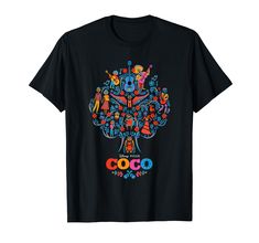 PRICES MAY VARY. Officially Licensed Disney Coco Apparel for Women - Men - Boys - Girls - Toddler; Coco T-Shirts; Day Of The Dead T-Shirts; Miguel Rivera; Land of the Dead; Alebrijes; Family; Mexican Culture; Mariachi; Disney+; Disney Plus; Disney World; Disneyland; 23PXCO00016A-002 Lightweight, Classic fit, Double-needle sleeve and bottom hem Disney Coco, Pixar Coco, Disney Disney, Mexican Culture, Disney Plus, Kids Luggage, Girls Toddler, Men Boys, Family Tree