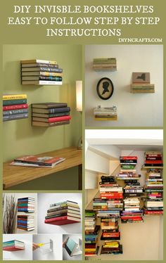 bookshelves are easy to fold and can be used as shelves for books or even on the wall